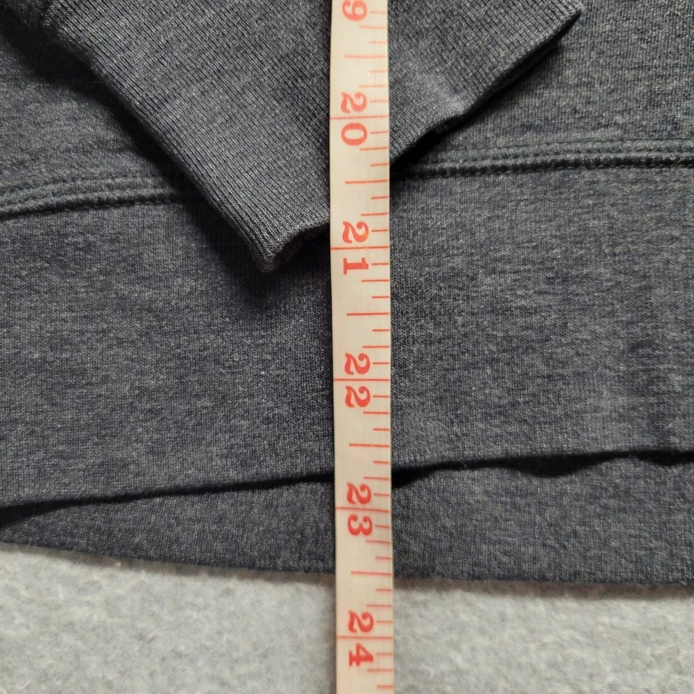 Lululemon Cowl‎ Neck Pullover Sweatshirt Gray Heather Thumbhole Cuffs Reversible